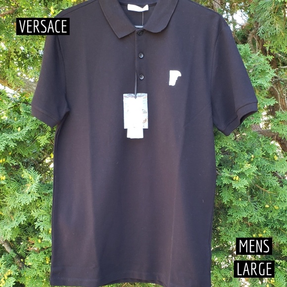 Versace Other - Versace Collection Black Medusa Pique Polo